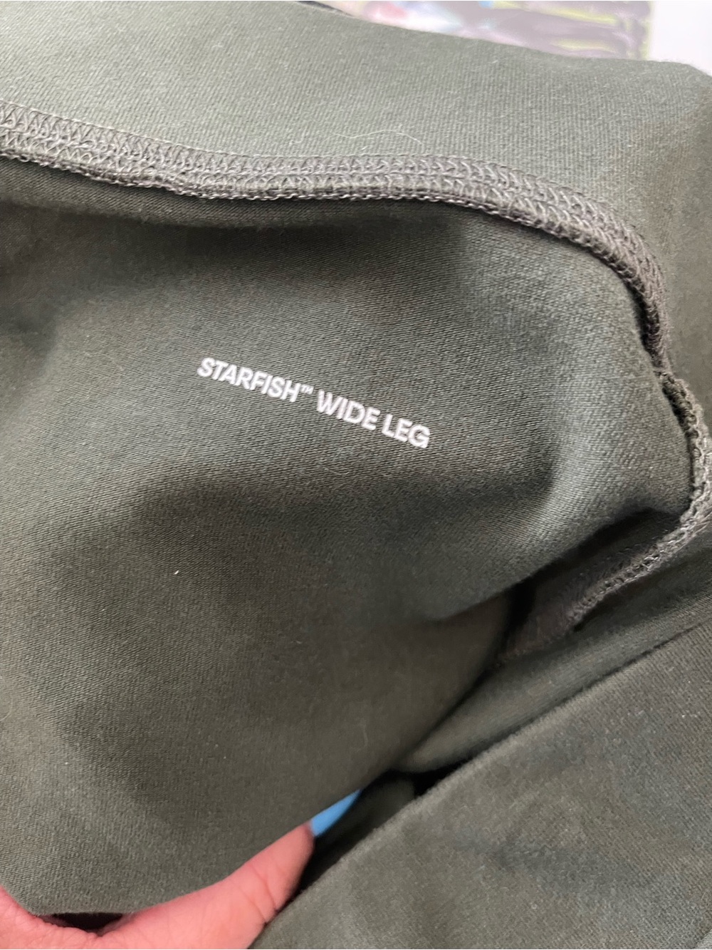 Lands' End Olive Green Wide-Leg Pull-On Pants - Picture 6 of 9